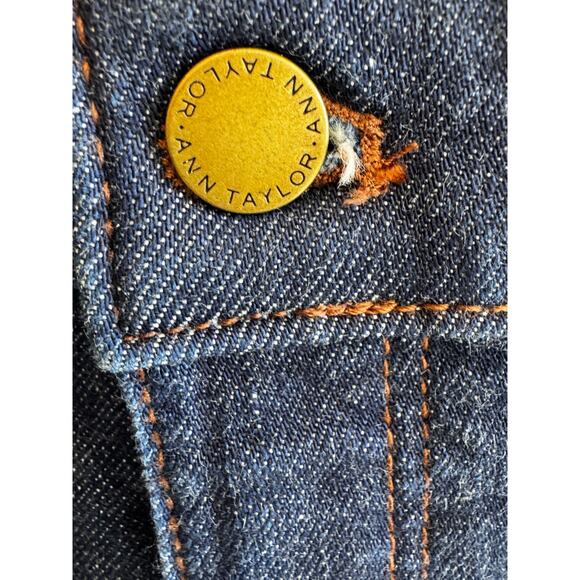 Ann Taylor Dark Denim Tailored Fit Ankle Jeans Size 8 - Picture 6 of 7